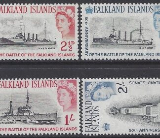 1964 Falkland Islands.  - SG.215-8  50th Anniversary of the Battle of the Falklands u/m (MNH)