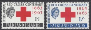 1963 Falklands - SG.212 - 3 Red Cross Centenary - u/m (MNH)