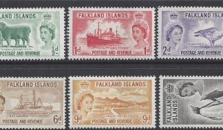 1955 Falklands SG.187-92 Pictorials set 6 values u/m (MNH)