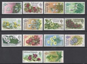 1968 Falklands - SG.232-45 Flowers pre decimal definitive u/m (MNH)