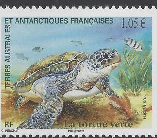 2014 French Antarctic - SG.731 Green Turtle 1 value u/m (MNH)