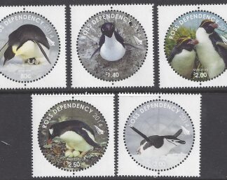 2014 Ross Dependency - SG.145-9  Penguins of Antarctica set 5 values U/M (MNH)