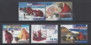 1997 Australian Antarctic - SG.117 - 121 50th Anniversary A.N.A.R.E set 5 values U/M (MNH)