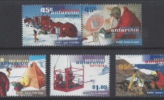 1997 Australian Antarctic - SG.117 - 121 50th Anniversary A.N.A.R.E  set 5 values U/M (MNH)