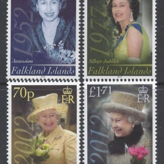 2012 Falkland Islands  SG.1211 - 4 Diamond Jubilee set 4 values U/M (MNH)