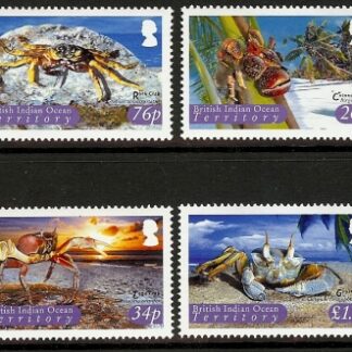 2004 British Indian Ocean Territory  SG.308-11 Crabs set 4 values U/M (MNH)