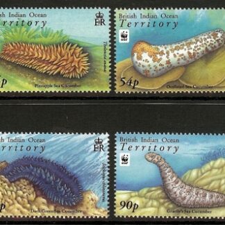 2008 B.I.O.T  - Sea Cucumbers SG.392-5 set 4 values U/M (MNH)