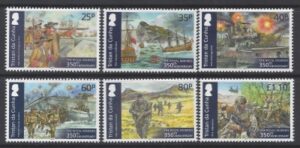 2014 Tristan da Cunha SG.1113-8 350th Anniv. Royal Marines.  set 6 values  U/M (MNH)