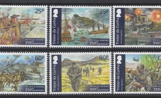 2014 Tristan da Cunha SG.1113-8 350th Anniv. Royal Marines.  set 6 values  U/M (MNH)