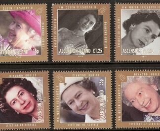 2012 Ascension Is. Diamond Jubilee SG.1121-6 set 6 values U/M (MNH)