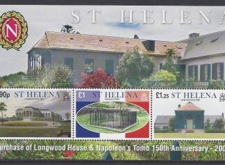 2008 St Helena - MS.1053 150th Anniv. Longwood House & Napoleons Tomb mini sheet. U/M (MNH)