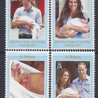 2013 St Helena - SG.1207-10  Birth of Prince George of Cambridge  set 4 values U/M (MNH)