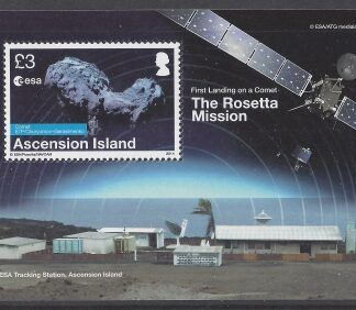 2014 Ascension Is. - MS.1213 Rosetta Mission 1st Landing on a Comet Mini Sheet. U/M (MNH)