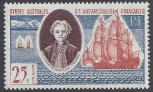 1960 French Antarctic - Kergulen Archipeligo Discovery SG.23 U/M (MNH)