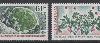 1973 French Antarctic - SG.83-4 set 2 values U/M (MNH)