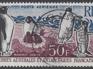 1962 French Antarctic SG.34 Adelie Penguin -  Very Fine Used