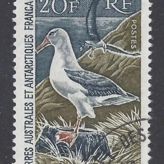 1968 French Antarctic SG.31  Black-browed Albatross  very fine used