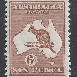 1923 Australia - SG.73 6d chestnut mounted mint.