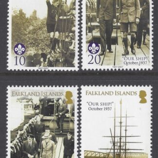 2007 Falkland Islands - SG.1078-81 Transfer of 'Discovery' to Boy Scouts Association set of 4 values U/M (MNH)