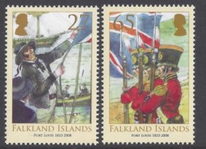 2008 Falkland Islands - SG.1109-10  175th Anniversary Port Louis. set 2 values U/M (MNH)