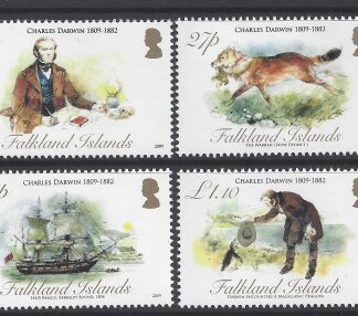 2009 Falkland Islands - SG.1127-30 Birth Bicentenary Charles Darwin set 4 values U/M (MNH)