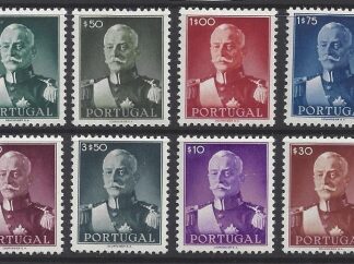 1941 Portugal - SG.977-84 President Carmona set 8 values mounted mint.