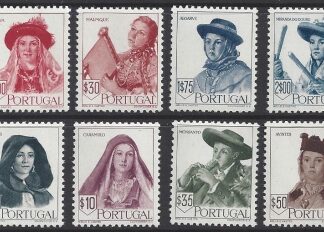 1947 Portugal - SG1002-9 Regional Costumes set 8 values U/M (MNH)