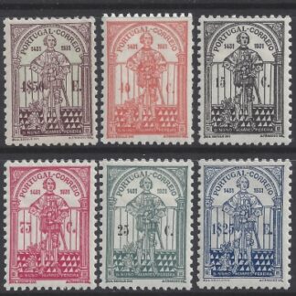 1931 Portugal SG.859-64 Death Pereira set 6 values mounted mint.