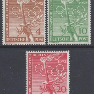 1952 Berlin - SG.B88-90 - Olympic Games Festival Berlin set 3 values U/M (MNH).