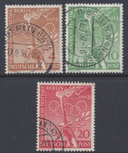 1952 Berlin - SG.B88-90 - Olympic Games Festival Berlin set 3 values very fine used.