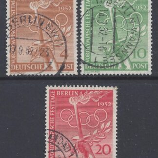 1952 Berlin - SG.B88-90 - Olympic Games Festival Berlin set 3 values very fine used.