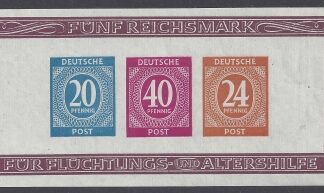 1946 Germany - Allied Occupation - American, British & Soviet Russian Zones - SG. MS925ab mini sheet  Imperf.. U/M (MNH)