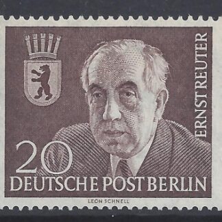 1954 Berlin SG.B112 Death of Ernst Reuter Mayor of West Berlin U/M (MNH)