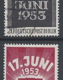 1953 Berlin - SG.B110-1 East German Uprising 2 values. very fine used.