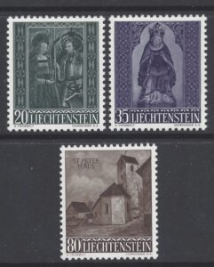 1958 Liechtenstein SG.372-4 Christmas set 3 values U/M (MNH)