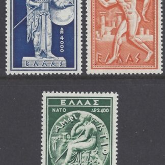 1954 Greece SG.725/7 N.A.T.O.  air set of 3 U/M (MNH)