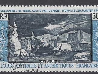 1965 French Antarctic - SG.38  Discovery of Adelie Land 1840. very fine used.