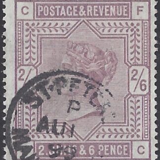 Great Britain 1883-4  SG.178 2/6d lilac fine used.
