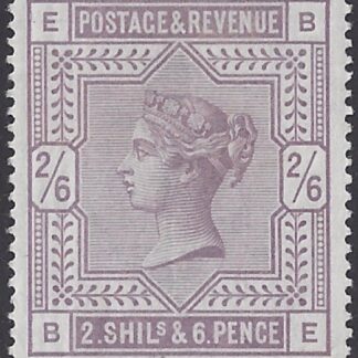 Great Britain 1883-4  SG.178 2/6d lilac. corner letters BE  lightly mounted mint.