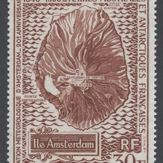 1969 French Antarctic - SG.59 20th Anniversary of Meterological  Station U/M (MNH)