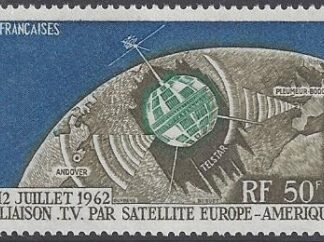 1962 French Antarctic - SG.25 First Transatlantic Television Satellite. U/M (MNH)