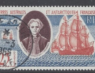 1960 French Antarctic - SG.23 Kerguelen Archipeligo Discovery Commemoration. very fine used.