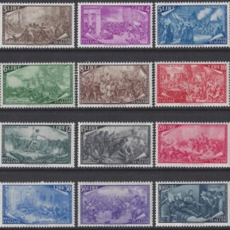 1948 Italy - SG.706-17  Centenary of 1848 Revolution. set 12 values mounted mint.
