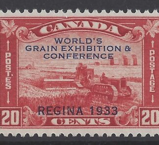 1933 Canada SG.330 20c red -  Worlds Grain Exhibition. (SG.301 overprinted) u/m (MNH)