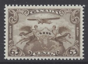 1930 Canada SG.274 5c deep brown 'AIR' u/m (MNH)
