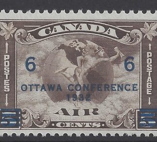 1932 Canada   SG.318  6c on 5c deep brown.  Ottawa Conference 1933 (SG.310 surcharged) u/m (MNH)