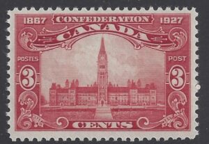 1927 Canada SG.268 3c Carmine. Parliament Buildings Ottawa - u/m (MNH)