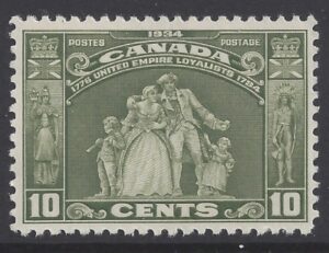 1934 Canada SG.333 10 cent olive green. 150th Anniversary of Arrival of United Empire Loyalists - u/m (MNH)