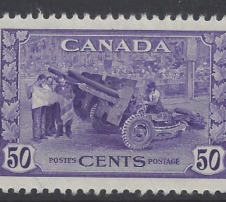 1942 Canada SG.387  50c violet.  (Munitions Factory) u/m (MNH)