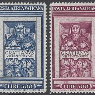 1951 Vatican - SG.173-174 8th Centenary of Decree of Gratian U/M (MNH) Cat. Value £550